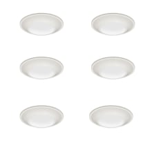 Pack of (6) JSBT 6" Wide 3000K LED Flush Mount Bowl Ceiling Fixtures