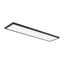 LPFM 48" Wide Switchable Color Temperature LED Flat Panel Ceiling Fixture with Interchangeable Trim (Black/White)
