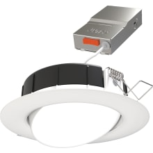 Contractor Select Wafer 4" Wide Switchable CCT Integrated LED Adjustable Canless Recessed Trim