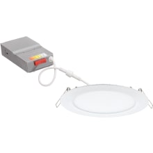 Contractor Select 6-Pack 6" Wide Switchable White LED Recessed Wafer Light - IC Rated and Airtight