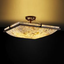 18" Semi-Flush Ceiling Fixture from the Alabaster Rocks! Collection