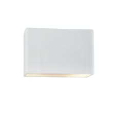Ambiance 8" Tall Rectangular Open Top LED ADA Wall Sconce