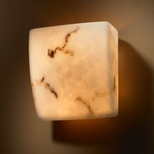 Alabaster Stone / Glass Wall Washer Sconce from the LumenAria Collection
