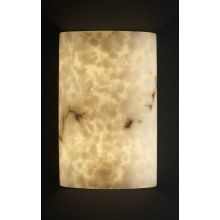 LumenAria 12-1/2" Tall Integrated 3000K LED Wall Sconce with Faux Alabaster Resin Shade