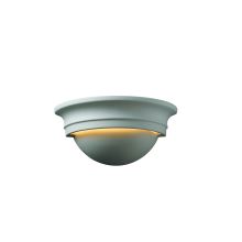 10.75" Small Cyma One Light Interior Up Lighting Wall Sconce Rated for Damp Locations from the Ceramic Collection