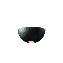 Two Light 20" Interior Up Lighting Wall Sconce Rated for Damp Locations from the Ceramic Collection