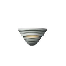 Single Light 11.75" Supreme Interior Corner Wall Sconce Rated for Damp Locations from the Ceramic Collection
