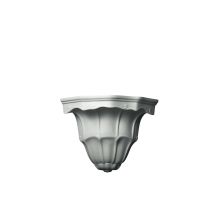 Single Light 11.5" Florentine Interior Corner Wall Sconce Rated for Damp Locations from the Ceramic Collection