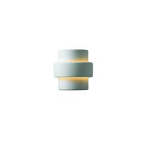 Single Light 8.75" Small Step Exterior Wall Sconce Rated for Wet Locations from the Ceramic Collection