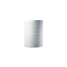 Ambiance 2 Light 13" Tall Perforated Half Cylinder Open Top Wall Sconce