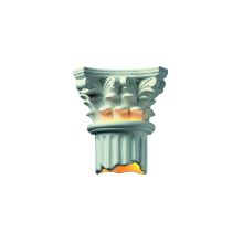 Two Light 13.25" Corinthian Column Interior Wall Sconce Rated for Damp Locations from the Ceramic Collection