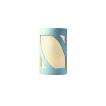 Two Light 12.5" Large ADA Lantern Interior Wall Sconce Rated for Damp Locations from the Ceramic Collection