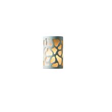 Single Light 9.5" Small ADA Cobblestones Interior Wall Sconce Rated for Damp Locations from the Ceramic Collection