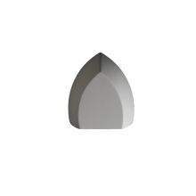 Single Light 7.5" Large ADA Ambis Exterior Down Light Wall Sconce Rated for Wet Locations from the Ceramic Collection