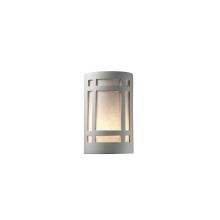 Single Light 9.5" Outdoor Small Craftsman Window Wall Sconce Rated for Wet Locations from the Ceramic Collection