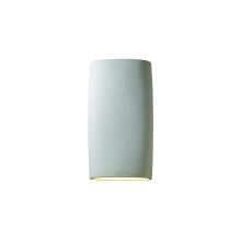 Two Light 19" Extra Large ADA Cylinder Wall Sconce Rated for Damp Locations from the Ceramic Collection