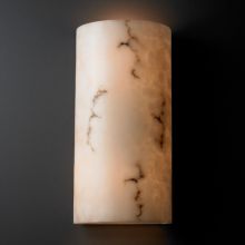 Alabaster Stone / Glass 2 Light Outdoor Wall Sconce from the LumenAria Collection