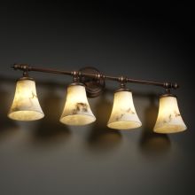 Tradition 4 Light Bathroom Bar Fixture from the LumenAria Collection