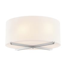 Acryluxe 6 Light 24" Wide Flush Mount Drum Ceiling Fixture