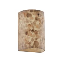 9-1/4" Tall Integrated 3000K LED Wall Sconce with Shaved Alabaster Rocks Resin Shade