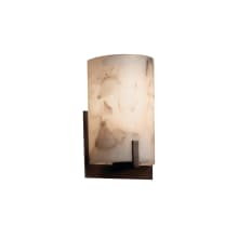 Alabaster Rocks 5.5" Century LED Single Light ADA Approved Bathroom Sconce with Alabaster Rock Shade