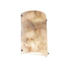 Alabaster Rocks! 13" Tall Outdoor Wall Sconce