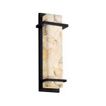 Alabaster Rocks! 14" Tall LED Outdoor Wall Sconce