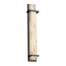 Alabaster Rocks! 36" Tall LED Outdoor Wall Sconce from the Monolith Family
