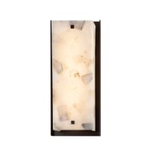 Alabaster Rocks! 24" Tall LED Outdoor Wall Sconce