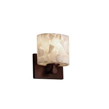 Alabaster Rocks 6.5" Tetra LED Single Light ADA Approved Bathroom Sconce with Alabaster Rock Shade
