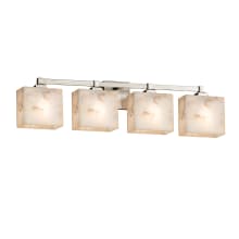 Alabaster Rocks! 4 Light 33" Wide LED Bathroom Vanity Light