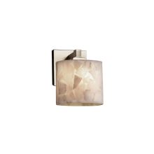 Alabaster Rocks 6.5" Regency LED Single Light ADA Approved Bathroom Sconce with Alabaster Rock Shade