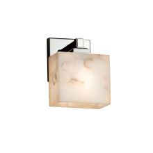 Alabaster Rocks 5.5" Regency LED Single Light ADA Approved Bathroom Sconce with Alabaster Rock Shade