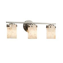 Alabaster Rocks 3 Light 22-3/4" Wide Bathroom Vanity Light with Shaved Alabaster Rock Cast Resin Shade