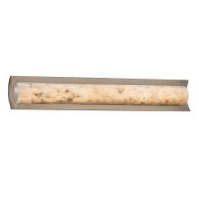 Alabaster Rocks 30" Lineate 1 Light LED ADA Compliant Bath Bar