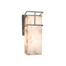 Alabaster Rocks 4.5" Structure 1 Light LED Outdoor Wall Sconce