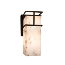 Alabaster Rocks 6.5" Structure 1 Light LED Outdoor Wall Sconce