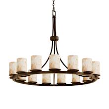 Alabaster Rocks 42" Wide Ring Chandelier