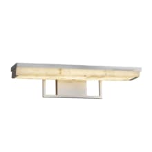 Elevate 20" Wide Integrated LED Bath Bar - with Alabaster Rock Shade