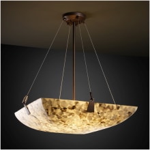 Alabaster Rocks! 27" Wide Integrated 3000K LED Pendant with Shaved Alabaster Rocks Resin Shade