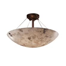 Alabaster Rocks 21" Round Bowl Semi Flush Mount Ceiling Fixture