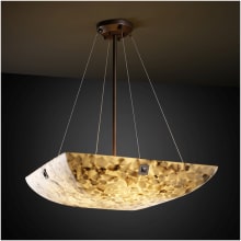 Alabaster Rocks! 6 Light 27" Wide Pendant with Shaved Alabaster Rocks Resin Shade