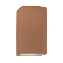 Ambiance 10" Tall Rectangular Closed Top Wall Sconce