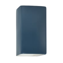 Ambiance 10" Tall Rectangular Closed Top LED Wall Sconce
