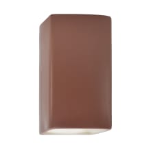 Ambiance 10" Tall Rectangular Open Top LED Outdoor Wall Sconce