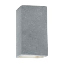 Ambiance 10" Tall Rectangular Open Top LED Outdoor Wall Sconce