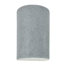 Ambiance 10" Tall Half Cylinder Open Top LED Outdoor Wall Sconce