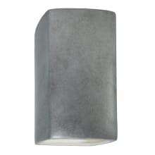 Ambiance 14" Tall Rectangular Closed Top Wall Sconce