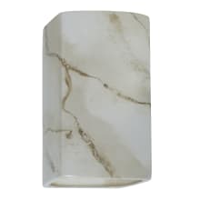 Ambiance 14" Tall Rectangular Closed Top Wall Sconce