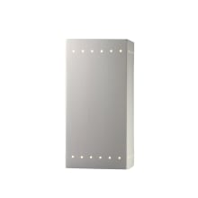 Ambiance 14" Tall Outdoor Wall Sconce with Perforations
